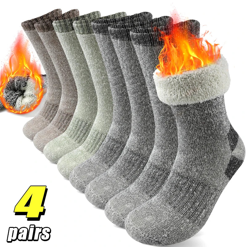 Super Thick Crew Socks for Winter | Warm, Durable & Versatile