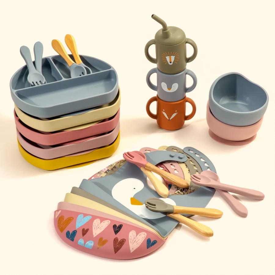 Silicone Baby Dinnerware Set | Safe & Fun Feeding Essentials
