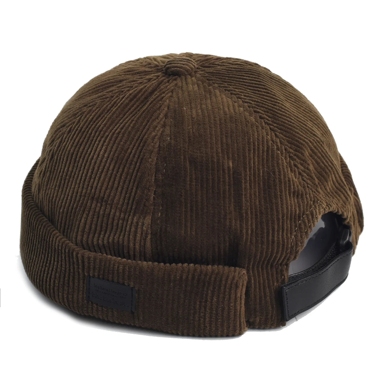 Adjustable Retro Corduroy Docker Beanie | Unisex Streetwear Hat