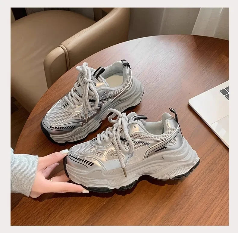 Fashionable Casual Platform Sneakers for Women | Comfortable Sports Shoes