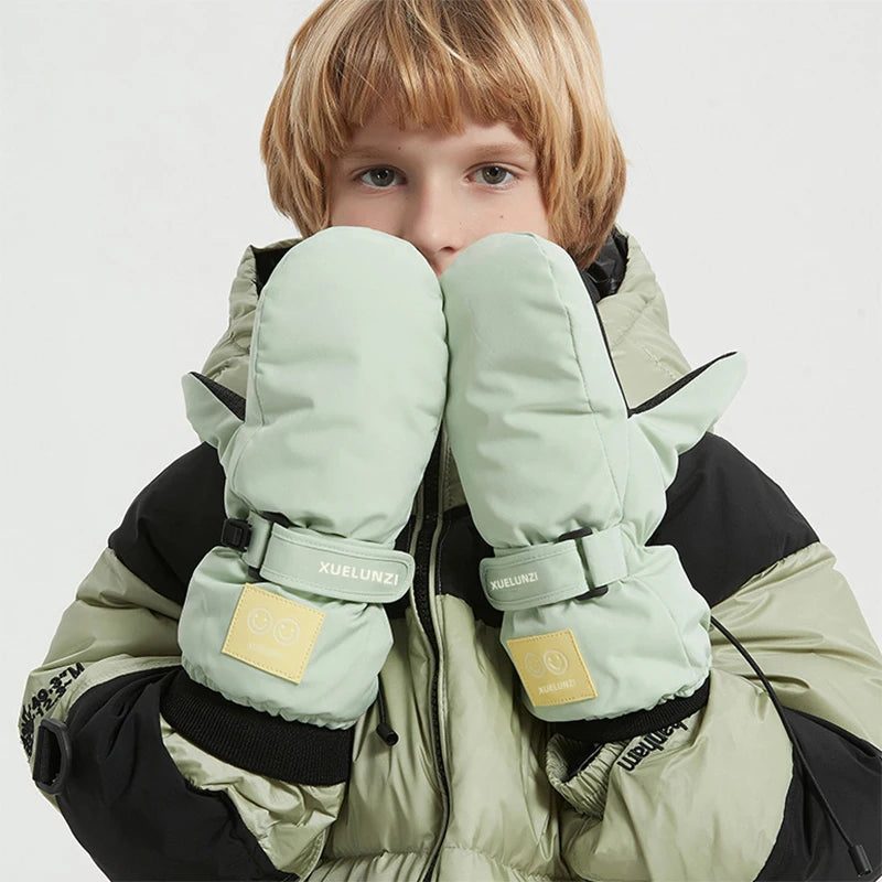 Waterproof Kids Ski Mittens | Warm Insulated Gloves for Winter Fun