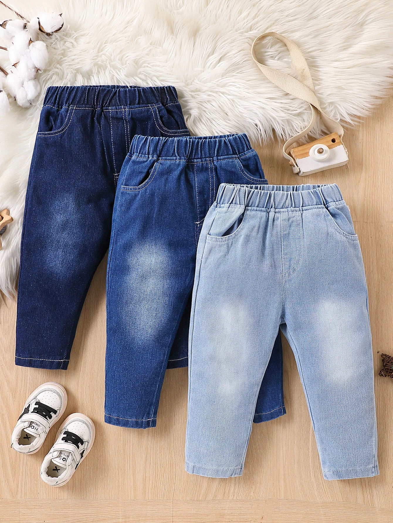 Baby Boy Denim Pants | Casual Elastic Waist Jeans 0-4 Years