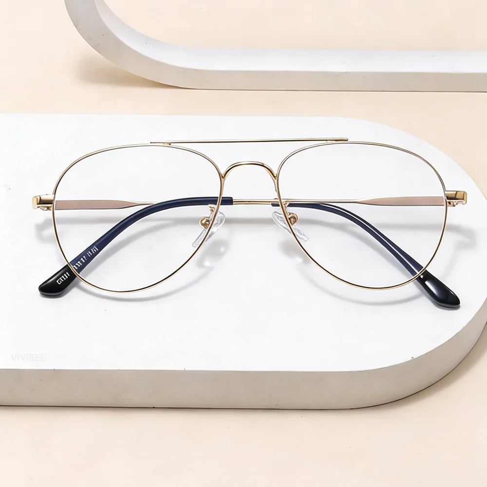 Stylish Retro Blue Light Blocking Glasses for Digital Comfort