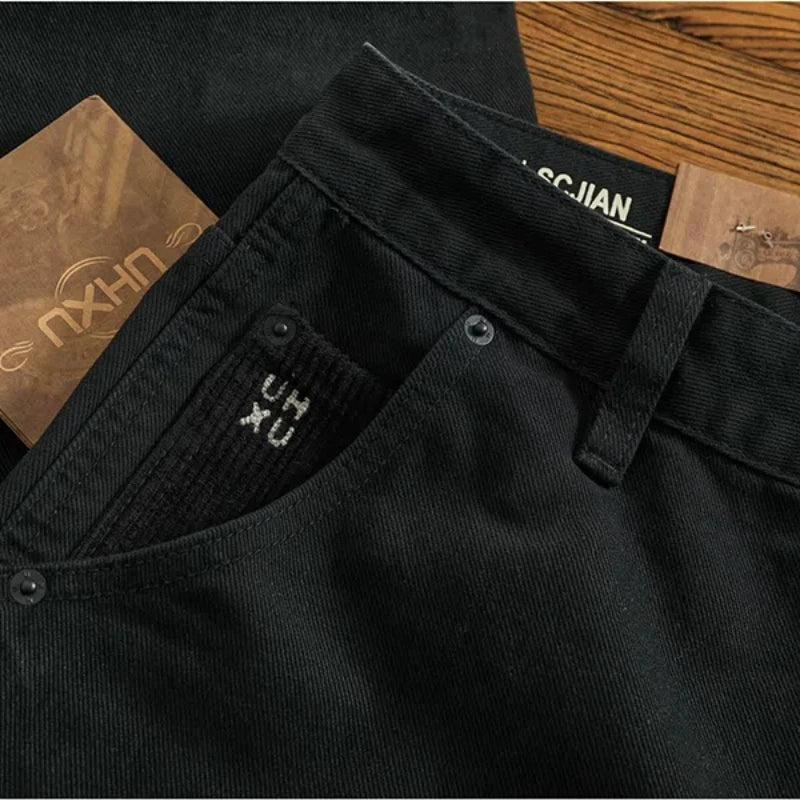 Men's Casual Cotton Twill Cargo Pants | Retro Trendy Style