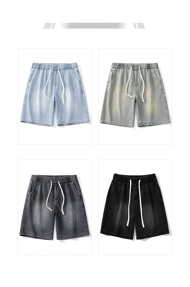 Men's Casual Light Blue Denim Shorts | Comfortable & Stylish