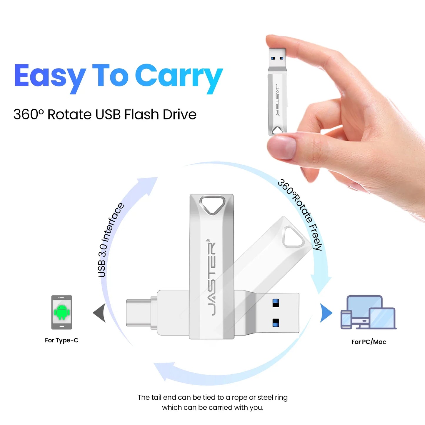USB-C OTG Dual Pendrive | High-Speed Metal Flash Drive Options