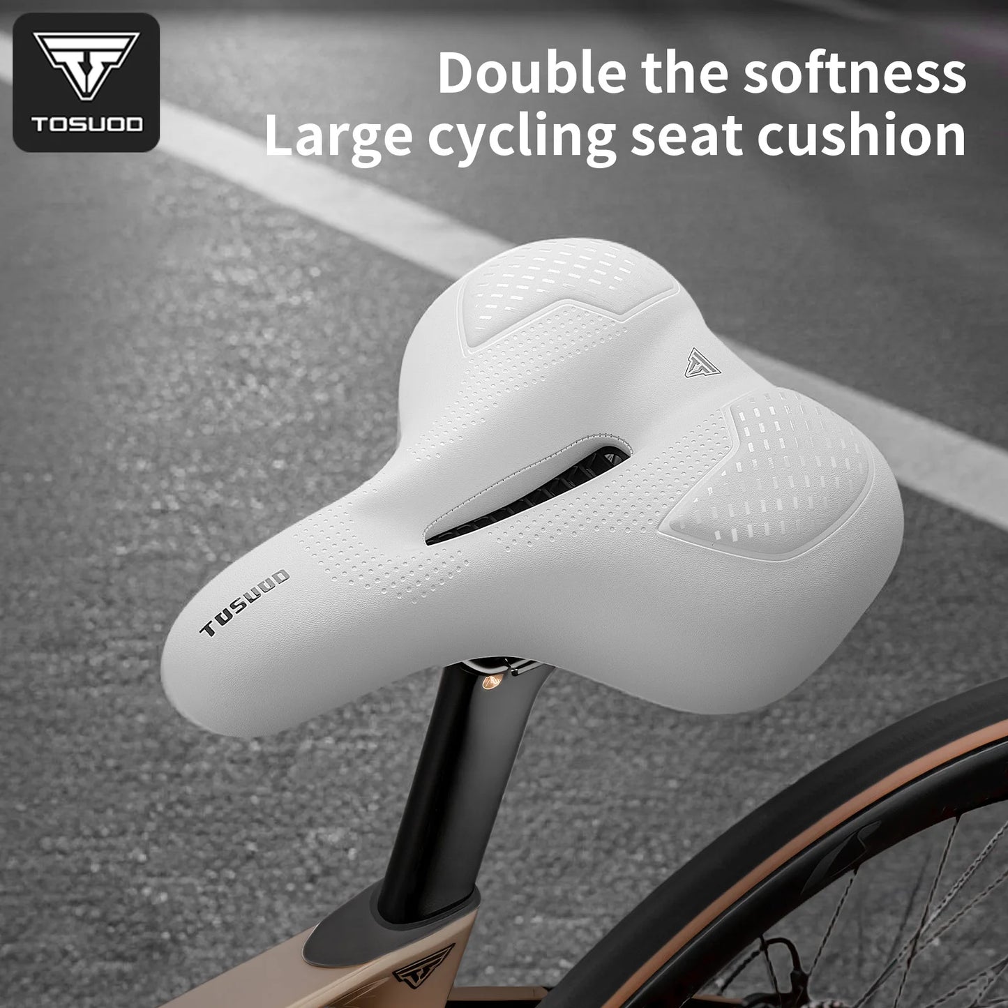 Comfortable Bicycle Seat Cushion | Soft, Waterproof Bike Saddle