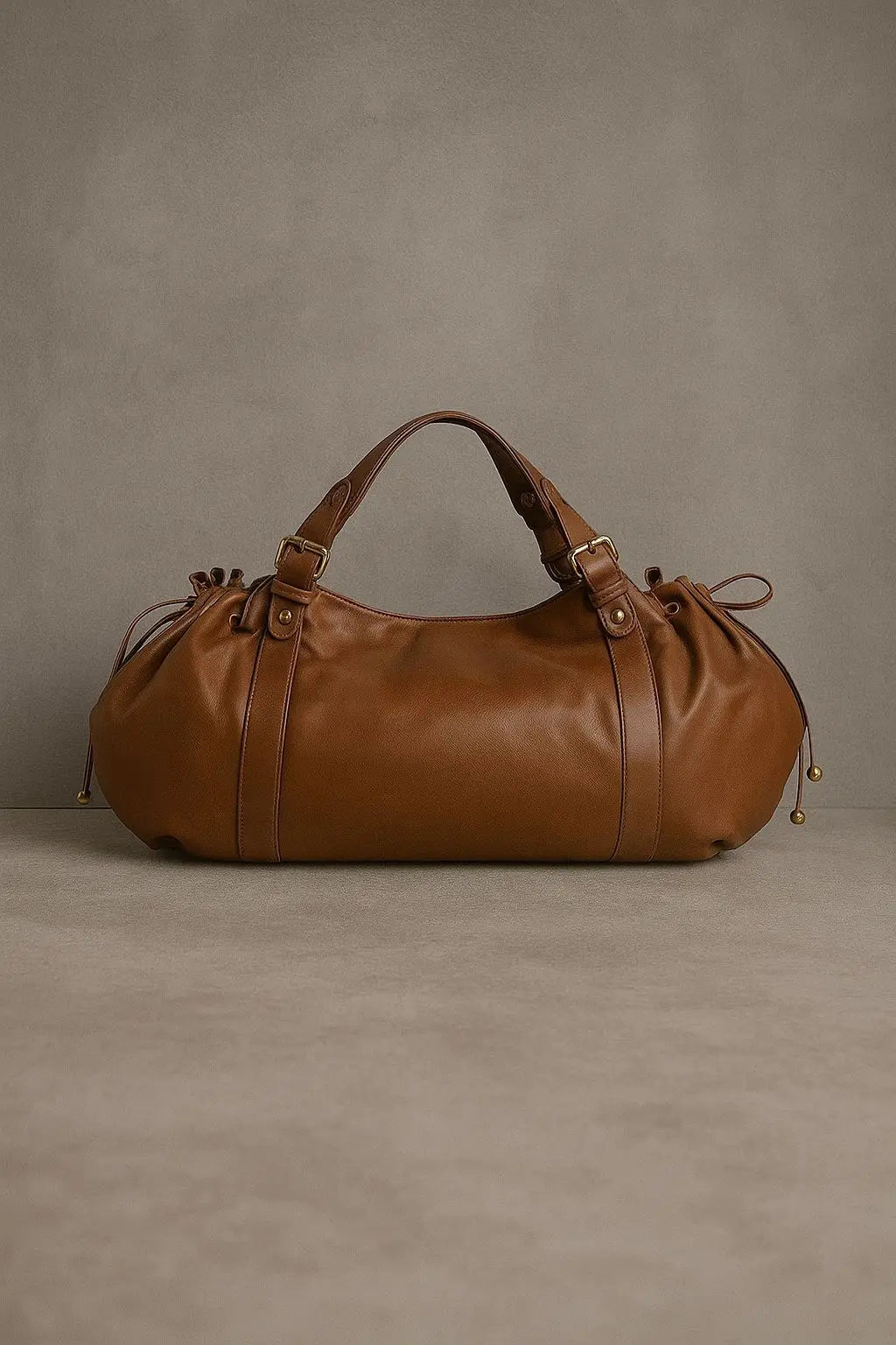 Bolso Tote Vintage de Cuero Lavado para Mujer | Elegante y de Gran Capacidad