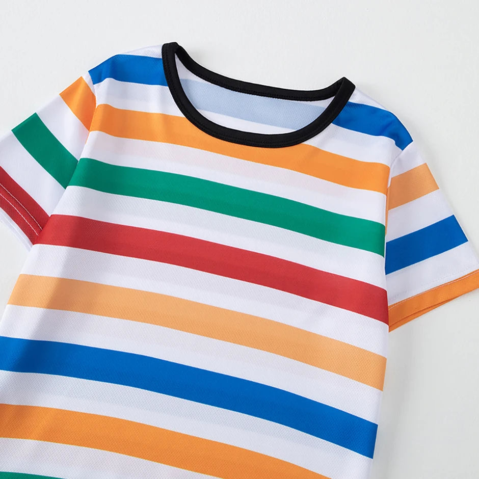 4-Piece Summer Boys' Outfit Set | Trendy Short Sleeve Tees