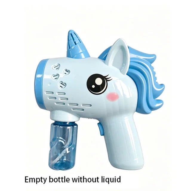 Unicorn Electric Bubble Gun | Automatic Soap Blower for Kids