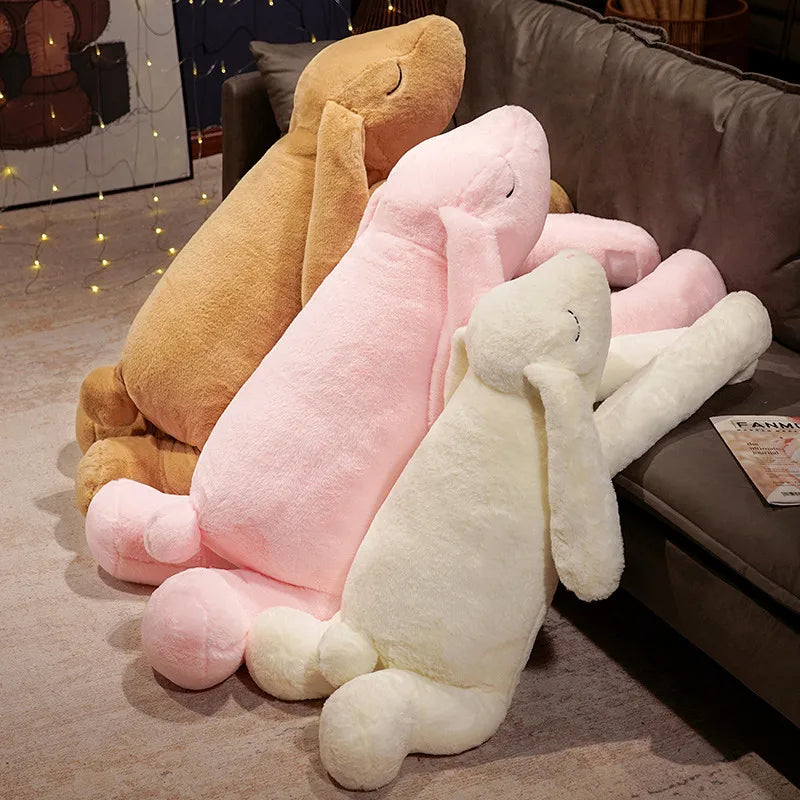 Giant Cute Cartoon Bunny Plush Toy | Soft Stuffed Rabbit Pillow