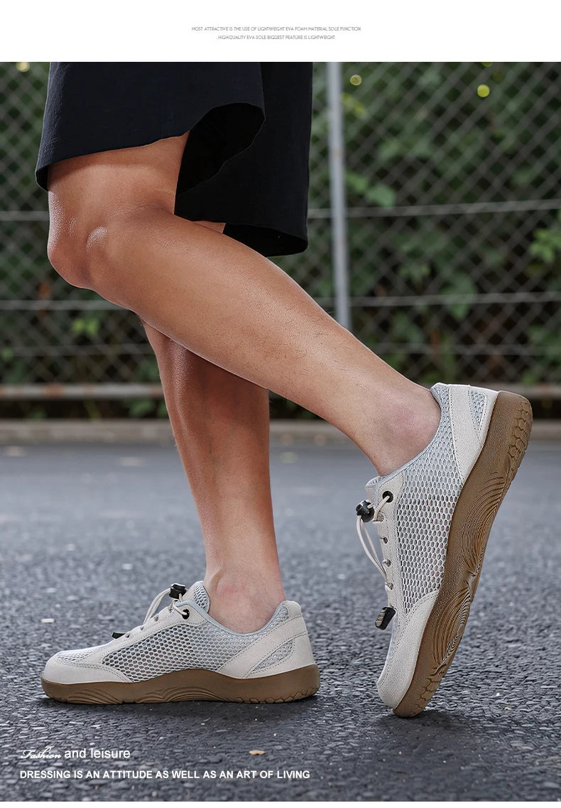 Wide Fit Casual Sports Shoes | Breathable Non-Slip Comfort