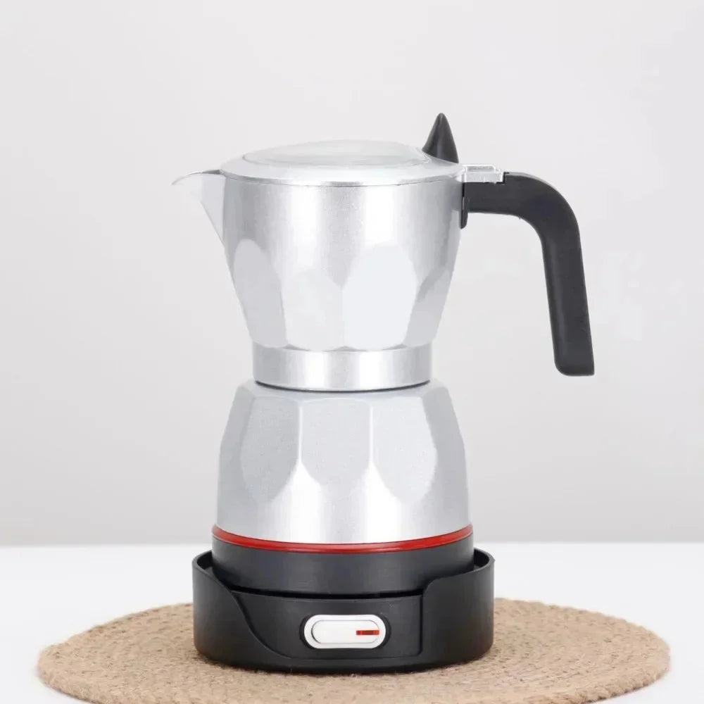 Transparent Electric Moka Pot | 150ml Portable Coffee Maker