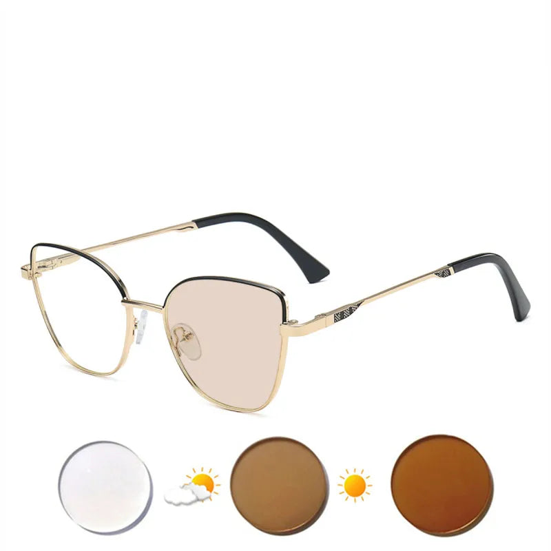 Custom Cat Eye Prescription Glasses for Myopia & Astigmatism