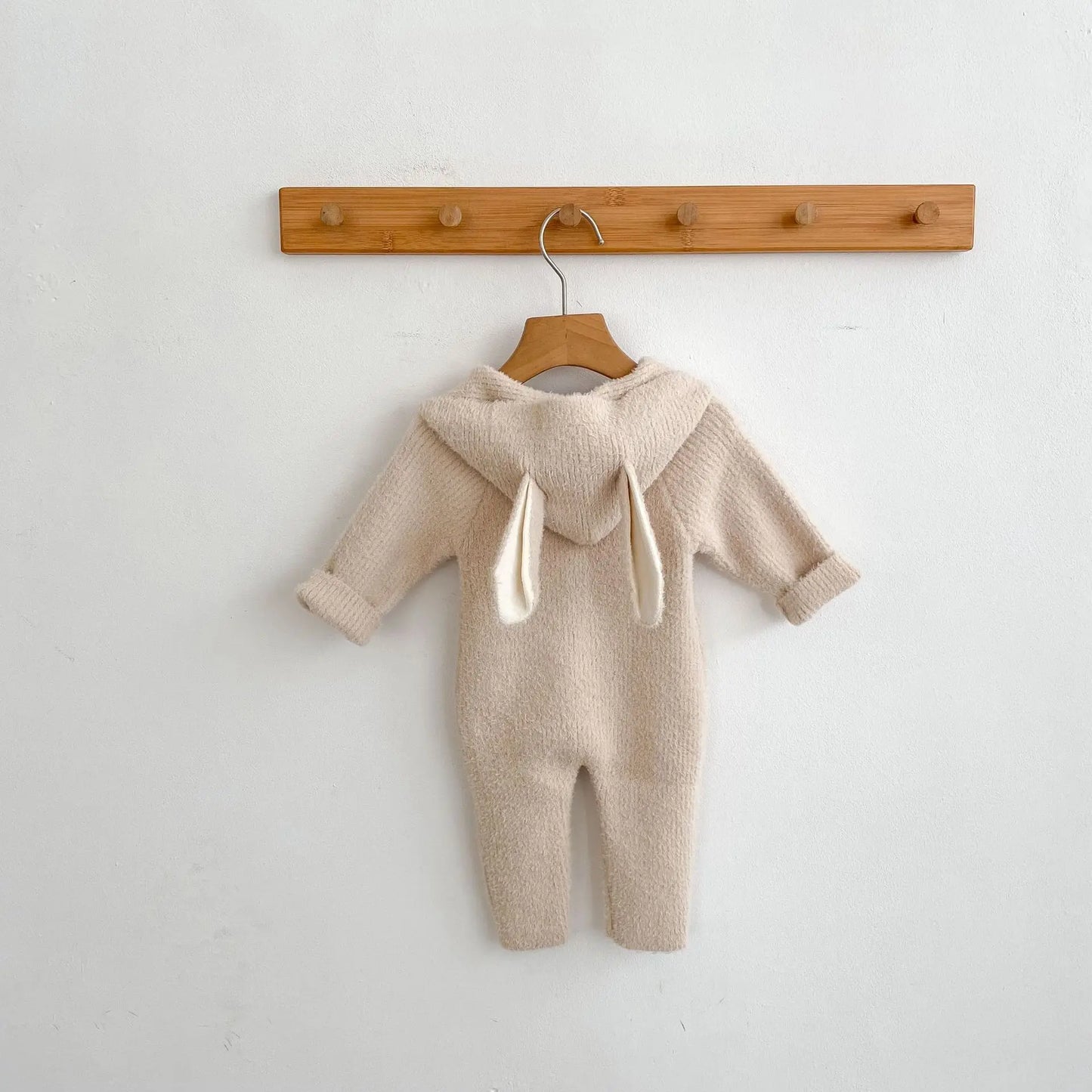 Cozy Cartoon Baby Rompers with Rabbit Ears | Adorable Infant Pajamas