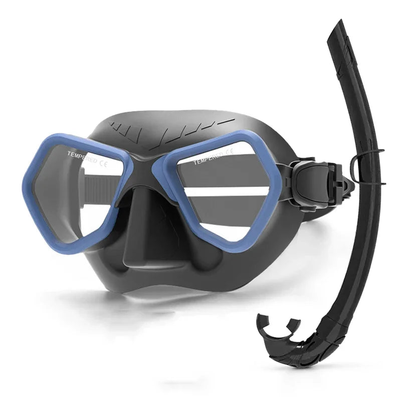 Professional Low Volume Diving Mask | Anti-Fog Silicone Snorkel Gear