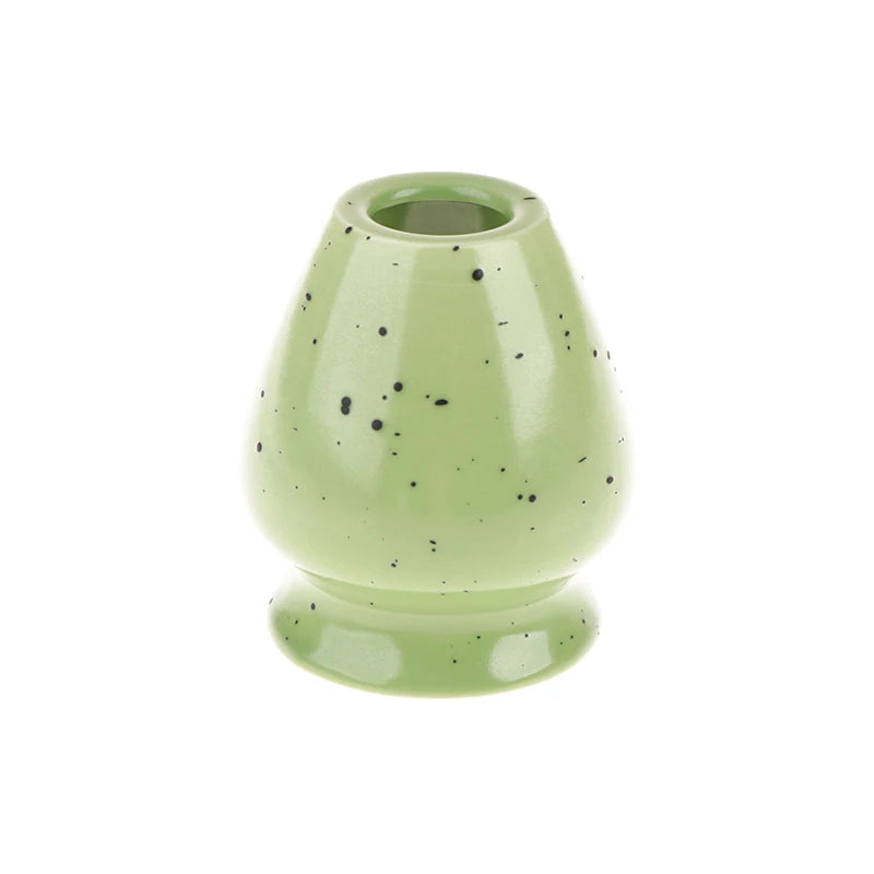 Soporte de cerámica hecho a mano para batidor de matcha | Elegante accesorio para el té