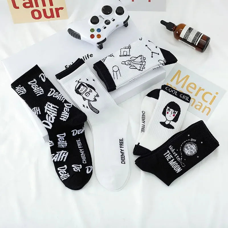Casual Trendy Long Tube Socks | Antibacterial & Anti-Odor Comfort