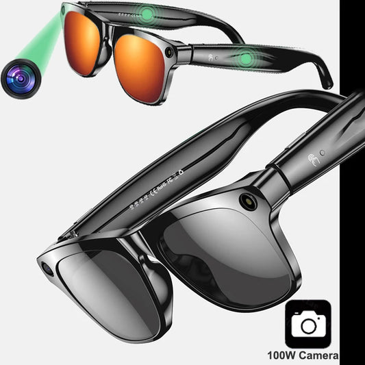 Gafas inteligentes con cámara de 100W | Gafas de sol deportivas impermeables