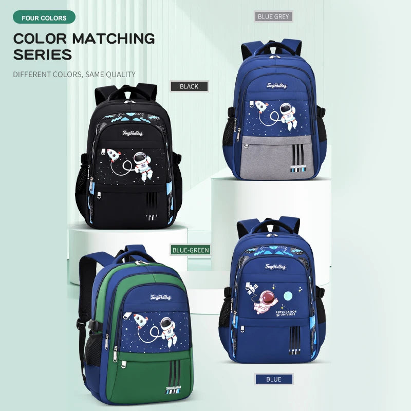 Waterproof Astronaut Schoolbag | Stylish Durable Backpack for Boys