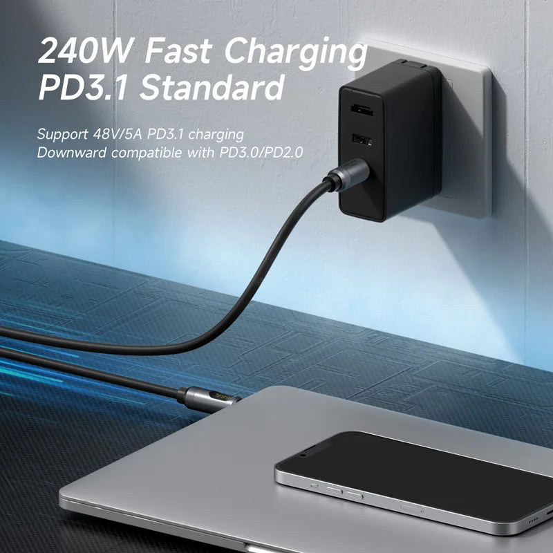 USB C Cable with LED Display | Fast Charging Type C Cable