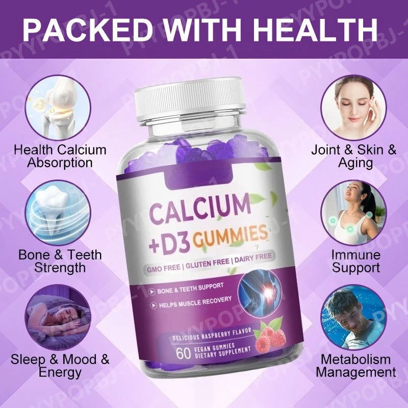 Calcium Vitamin D3 Gummies with Magnesium & Zinc | Bone Support