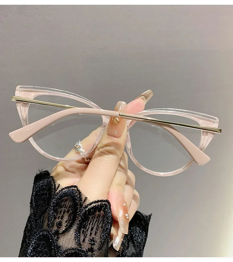 Stylish Cat Eye Myopia Glasses | Anti Blue Light Protection