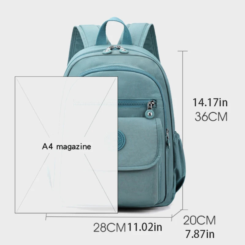 Stylish Lightweight Black Commuter Backpack for Women