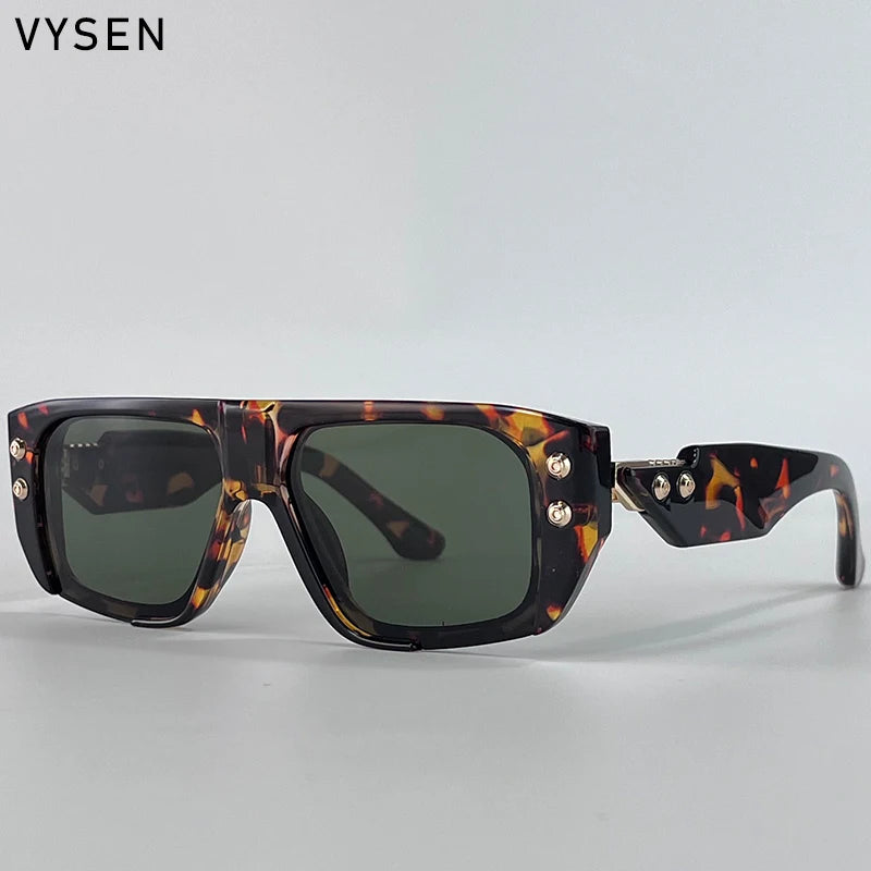 Polarized Steampunk Square Sunglasses for Men | Trendy Fashion Eyewear