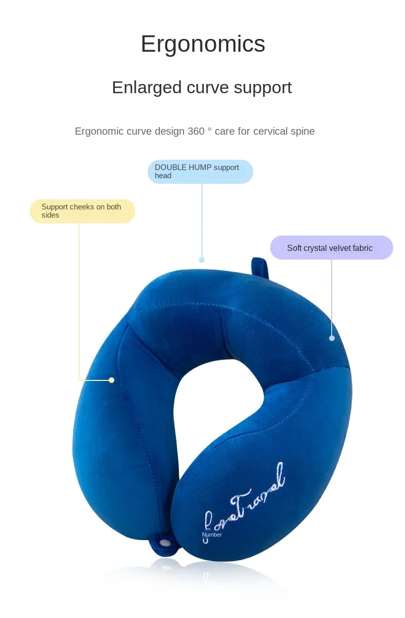 Comfortable U-Shaped Neck Pillow for Travel | Soft Support Cushion