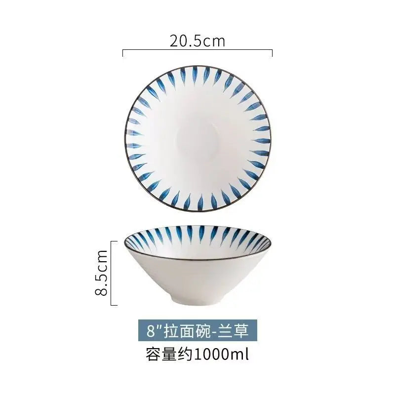 Japanese-style Ceramic Douli Bowl | Elegant Soup & Ramen Dish