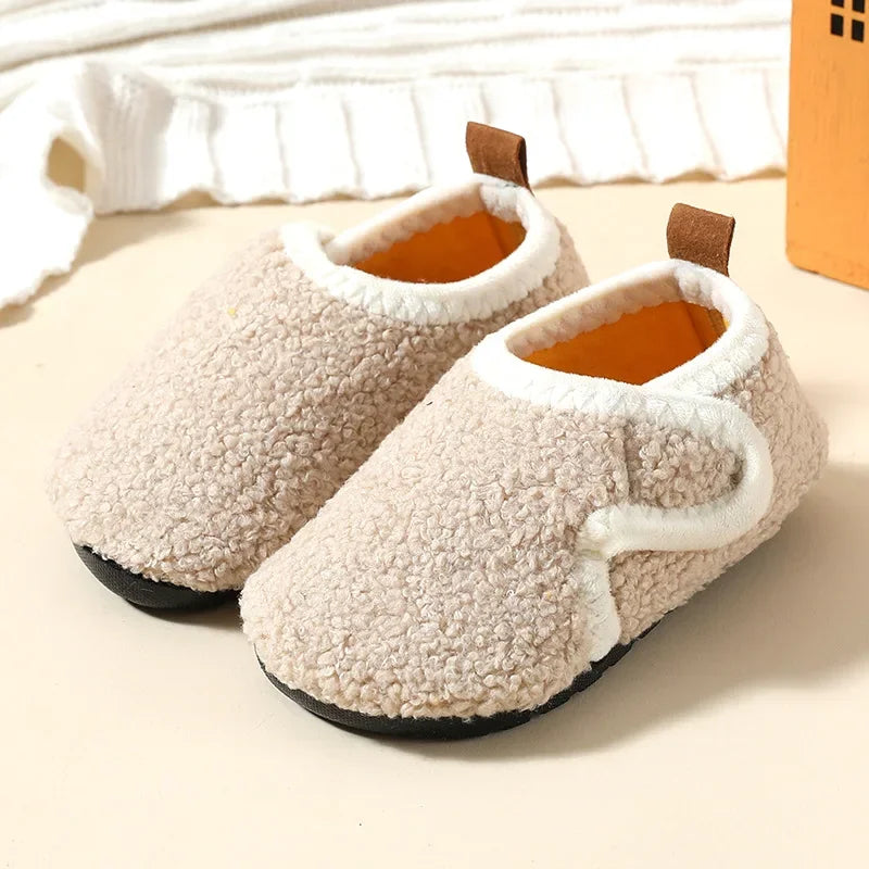 Cozy Kids Winter Fleece Slippers | Soft Non-Slip Indoor Shoes