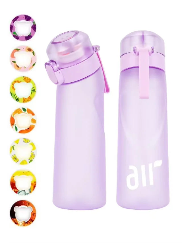 Portable Fruit-Scented Water Bottle with Flavor Pods for Sports