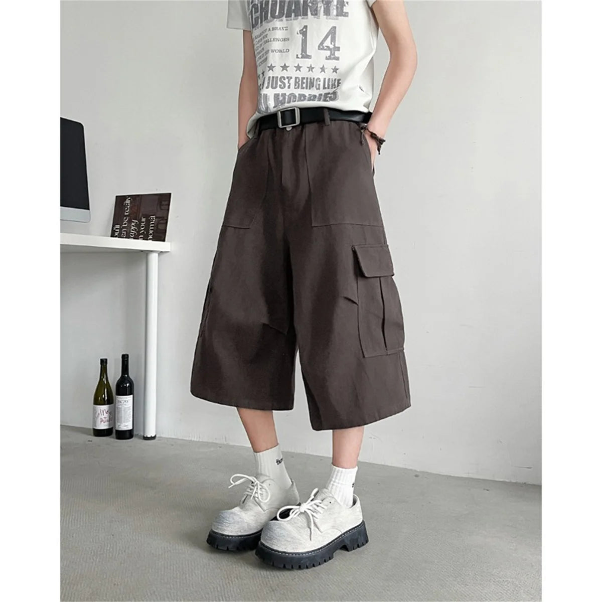 Vintage Cargo Shorts for Men | Oversized Y2k Grunge Streetwear