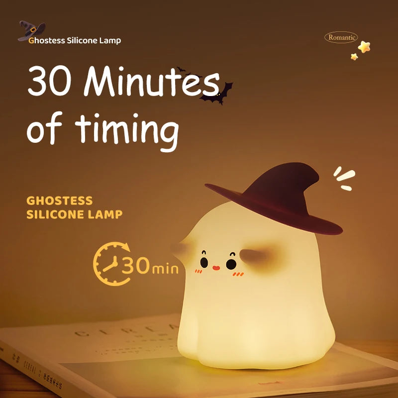 Halloween LED Night Light | Adorable Mushroom, Pumpkin & Ghosts