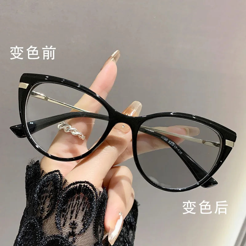 Stylish Cat Eye Myopia Glasses | Anti Blue Light Protection