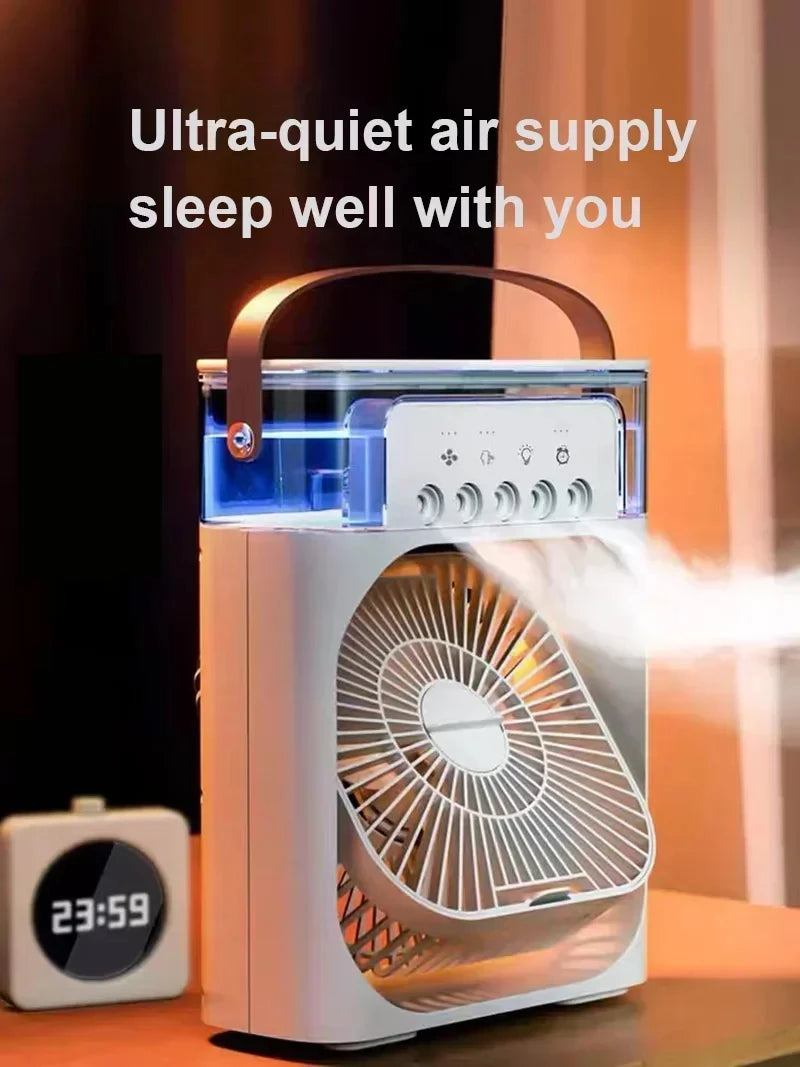 3-in-1 Portable Air Conditioner & Fan | Humidifier & Night Light