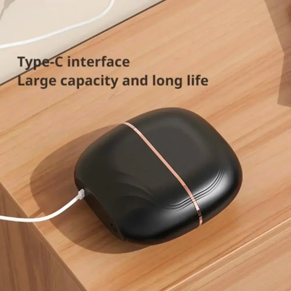 Mini Rechargeable Hair Straightener Brush | Portable & Lightweight