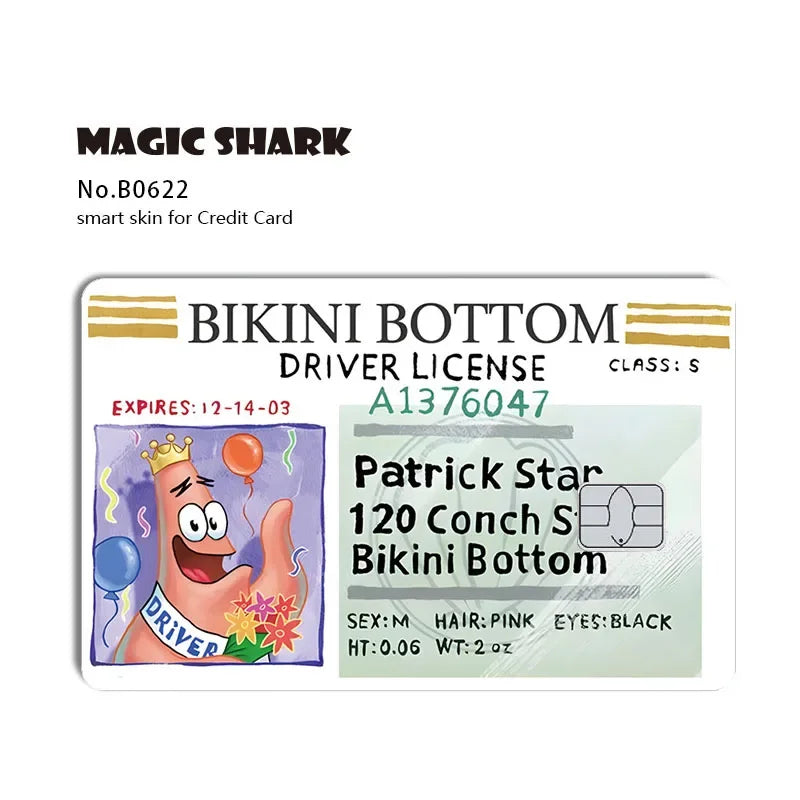 Cartoon Waterproof Skin Cover Sticker for Credit and Debit Cards