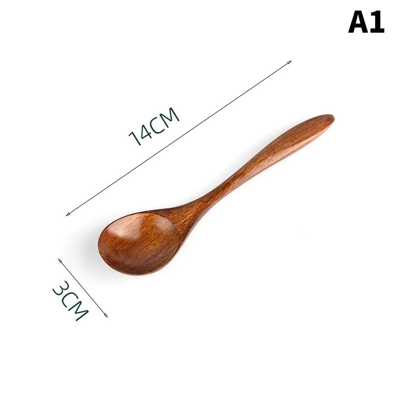 Small Wooden Spoon for Children | Natural Multi-Purpose Scoop