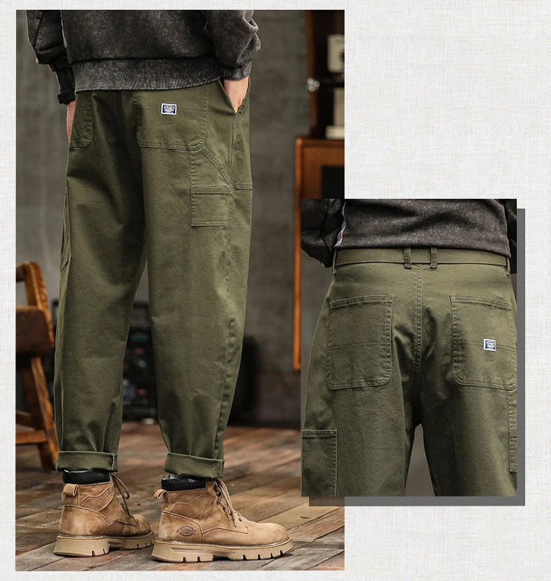 Men's Casual Cargo Pants | Comfortable Loose Fit Joggers