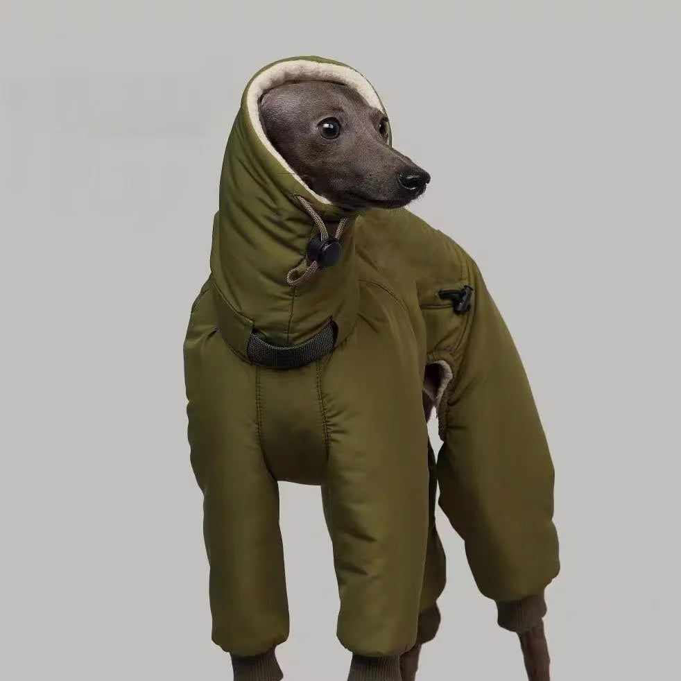 Warm Dog Jacket for Big Dogs | Winter Dog Clothes for Cold Weather