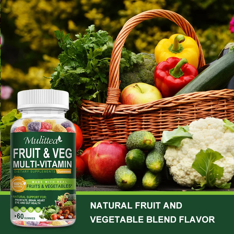 Natural Fruit & Vegetable Gummies for Digestive Health | Daily Detox