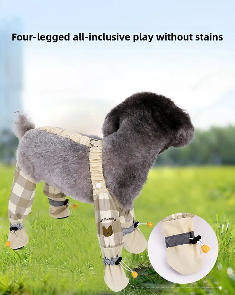 Reflective Anti-Slip Dog Jumpsuit | Dustproof Pet Pants