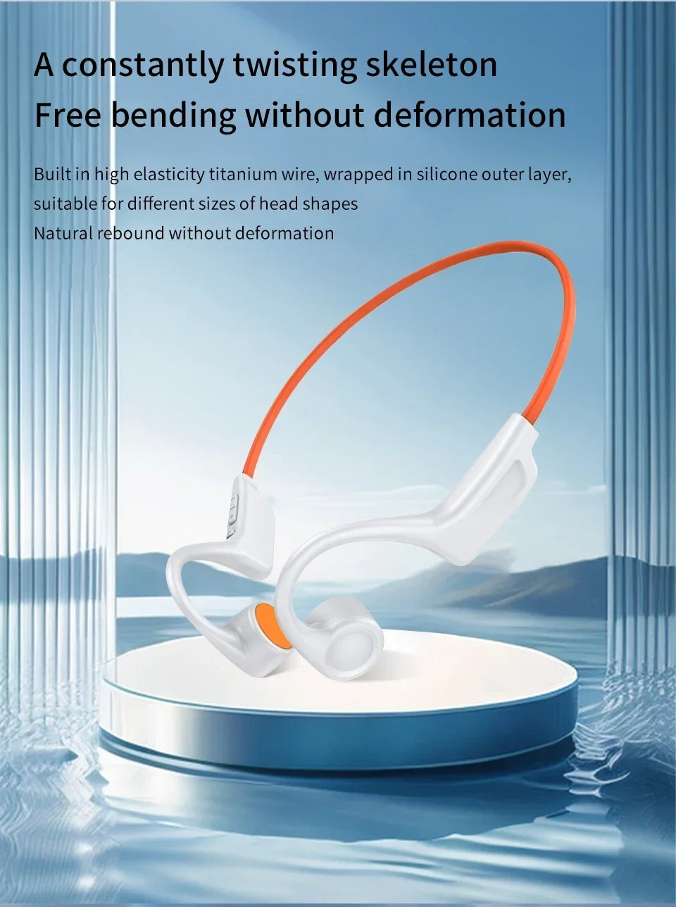 Wireless Bone Conduction Earphones | Waterproof Sports Headphones