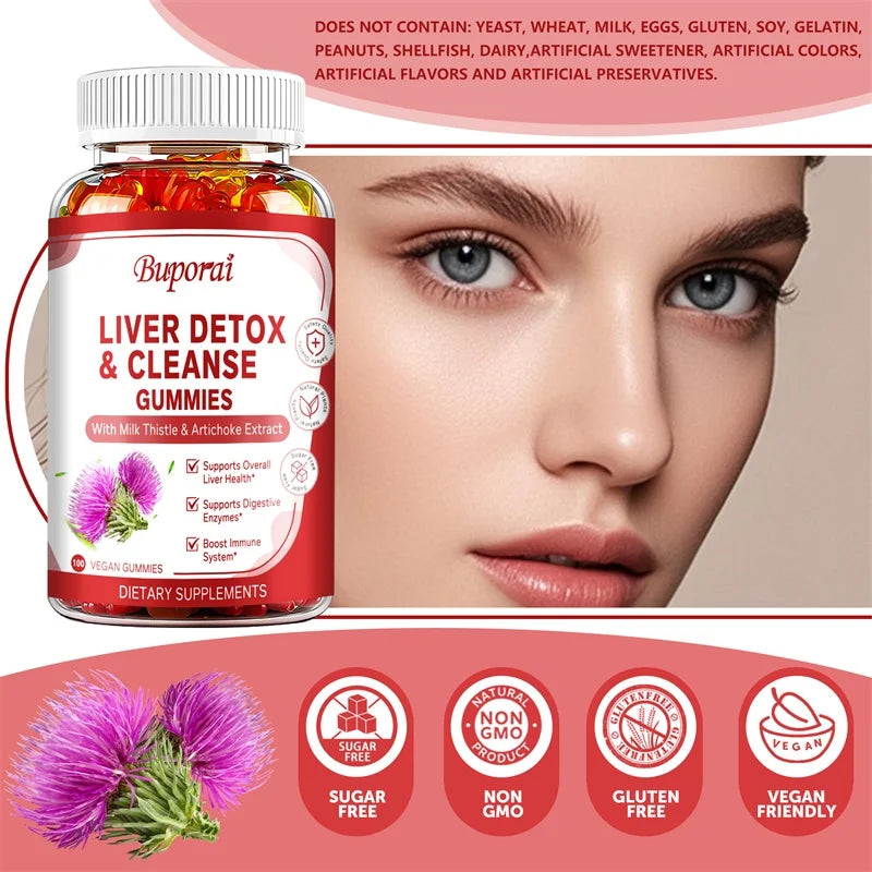 Liver Cleanse & Detox Gummies | Boost Digestion & Immunity