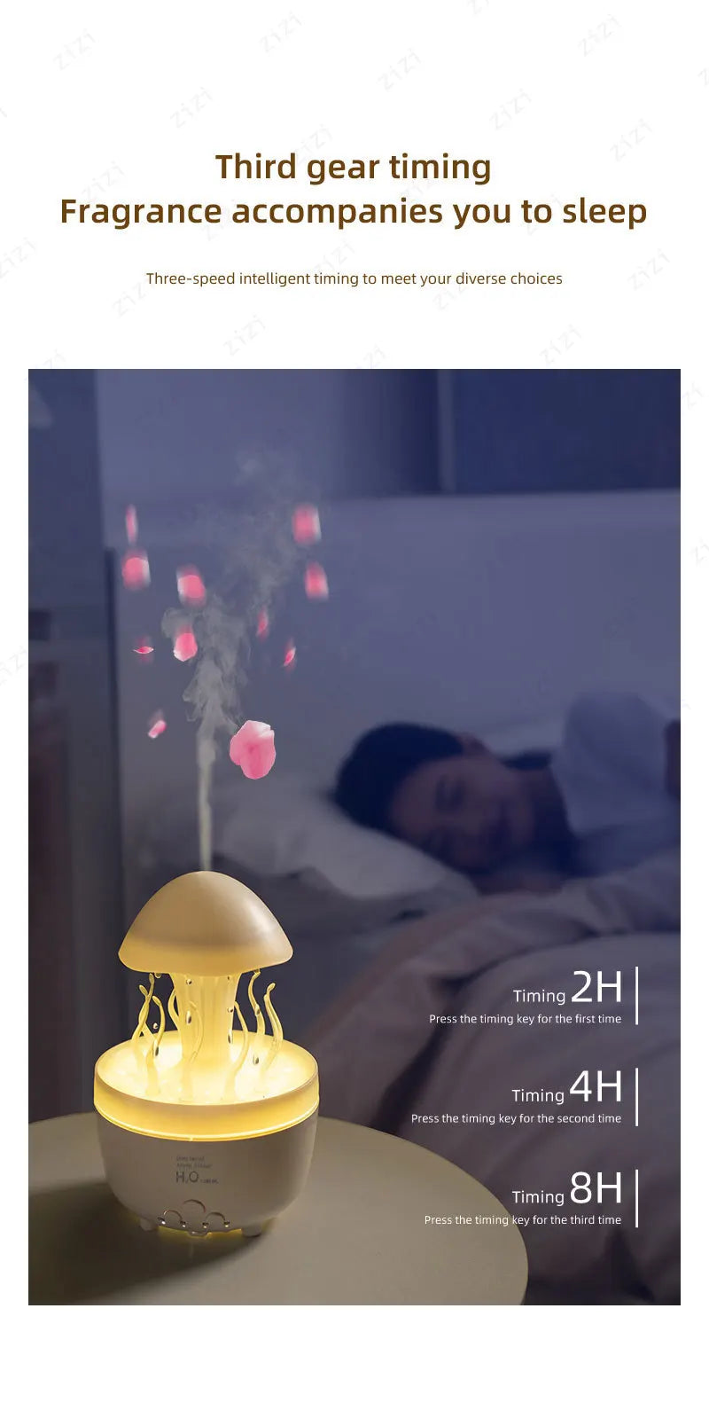 Colorful Night Light Aromatherapy Humidifier | Relaxing Bedroom Decor