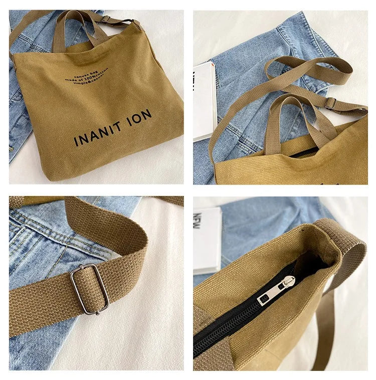 Trendy Urban Canvas Messenger Bags for Men & Women | Large Capacity