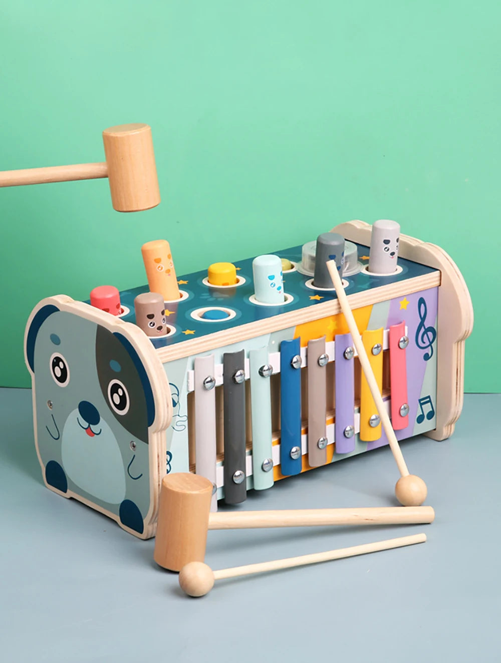 Wooden Hammering Pounding Toy for Kids | Montessori Educational Fun