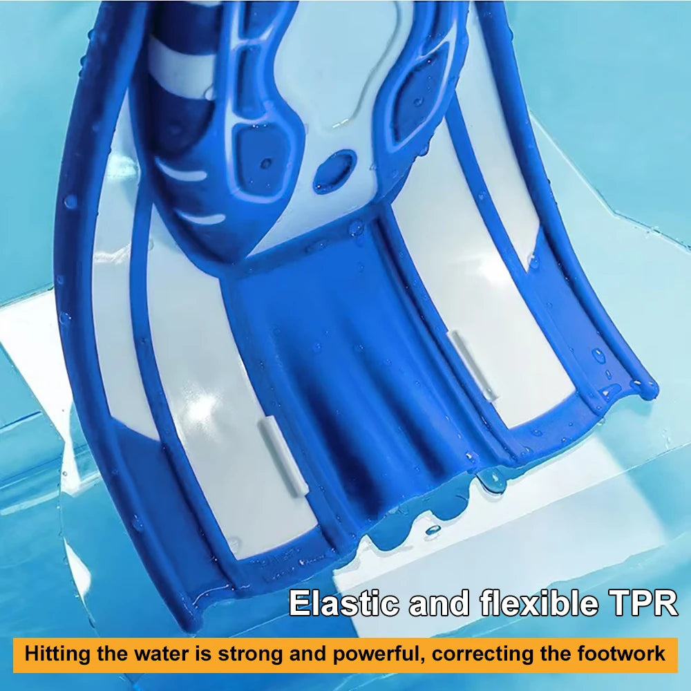 Adult Silicone Short Swim Flippers for Snorkeling & Diving